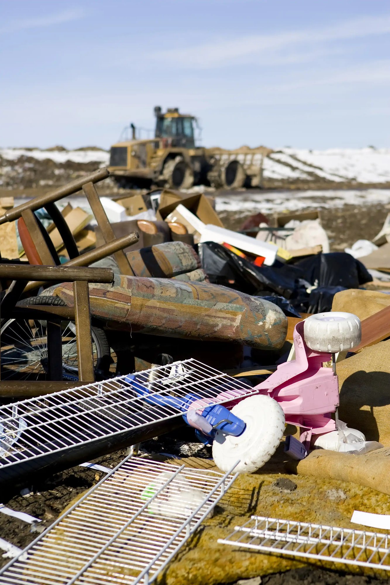 an open-air garbage heap