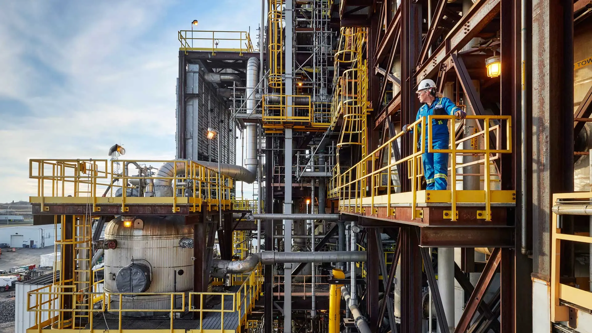 View of Enerkem's commercial demonstration plant, featuring the advanced technology that will be at the heart of the Ecoplanta project